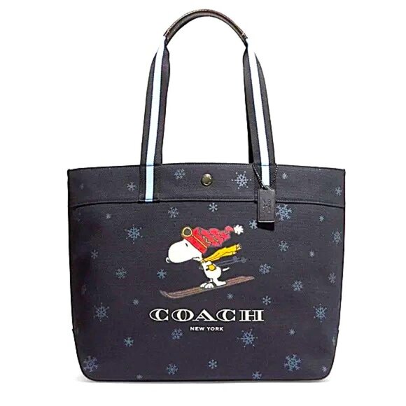 NWT Limited Edition - COACH x Peanuts Snoopy Ski Tote - COACH #CE632 - Picture 14 of 15